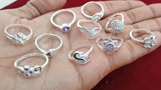 simple silver ring designs for girls with price 2021  latest silver ring designs with price [upl. by Assiluy]