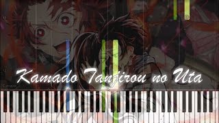 Demon Slayer Kimetsu no Yaiba EP 19  Kamado Tanjirou no Uta Piano Tutorial [upl. by Ssyla]