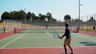 Court Level Tennis Practice ASMR with Furi Sport Arma Pro 98 racquet 🎾 4K [upl. by Laekim342]