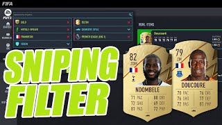 FIFA 22 Sniping Filter 🔫 Die besten Web App Sniping Filter für schnelle Coins [upl. by Annaik]