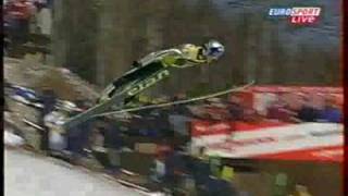 Adam Małysz  225m  Planica 2003  Trial Round  Old Personal best very emotional commentary [upl. by Volney]