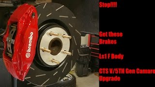 Cheap and easy way to upgrade LS1 Camaro or Trans Am brakes CTS V Brembo install [upl. by Alauqahs]