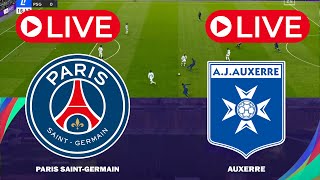 🔴LIVE🔴 Auxerre vs PSG LIVE  Ligue 1 202425  PES 21 Simulation [upl. by Sethi]