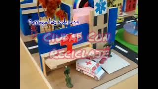 Maqueta de Ciudad con Reciclaje [upl. by Anillehs547]