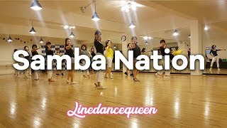 Samba Nation Line Dance Intermediate Gary OReilly Demo amp Count [upl. by Irrep]