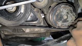 NISSAN XTRAIL FAN BELT HOW TO PUT ENGINE BELT NISSAN XTRAIL [upl. by Flosser]