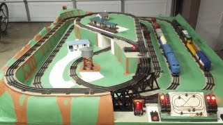 1950s Lionel O Gauge Train Layout Restoration Project and Operation 2013 [upl. by Retsel99]