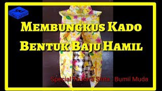 Cara membungkus kado bentuk baju hamil origami [upl. by Arnuad809]