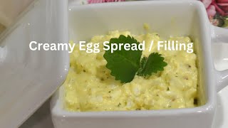 How to make Creamy Egg Spread  Filling saladeggsalad [upl. by Ongineb46]