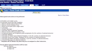 Instructor Tutorial Reset Grade Book [upl. by Lindly]