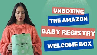 Unboxing the Amazon Baby Registry Welcome Box [upl. by Ardnikal]