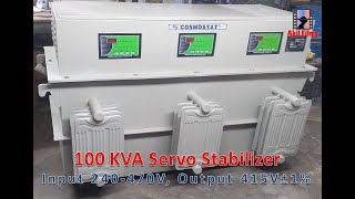 100 KVA Servo Stabilizer  Servo Voltage Stabilizer  Power Controller  Heavy Duty Stabilizer [upl. by Aidnyc896]