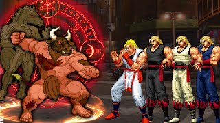 Mugen KOF Minotaur Boss Vs Andy Team [upl. by Hodgkinson200]