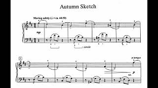 Autumn Sketch by William Gillock from the Lyric Preludes in Romantic Style [upl. by Seta]