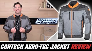 Cortech AeroTec Jacket Review at SpeedAddictscom [upl. by Auohc]