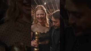 Successions’s Sarah Snook and Kieran Culkin Celebrating Their Golden Globes Victories [upl. by Poppy]