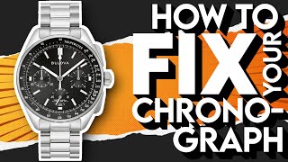 3 Ways To FIX Your QUARTZ Chronograph  Bulova Seiko Movado [upl. by Bianka]