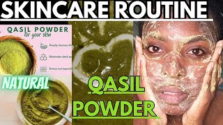 SKINCARE QASIL POWDER BENEFITSRADIANT SKIN Darkspots and Acne treatment skincare darkspots [upl. by Alyahc]