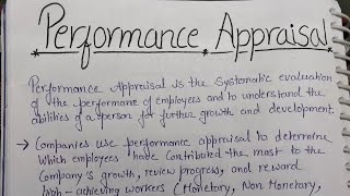 Performance Appraisal  Methods of Performance Appraisal  HRM  BcomPH  Ashima Classes [upl. by Catarina]