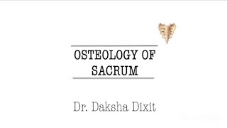 OSTEOLOGY OF SACRUM [upl. by Idonna640]