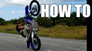 HOW TO coaster wheelie and one hand wheelie  braap vlogs motobroo zachgoes walteriffic [upl. by Nnarual]