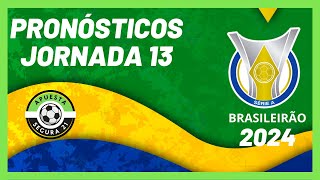 Pronósticos Brasileirao Jornada 13  Liga Brasileña 2024 [upl. by Dianna]