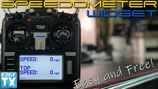 Radiomaster TX16s and EdgeTX Speedometer and Altitude Widgets • Requires Telemetry Data [upl. by Anuahs]