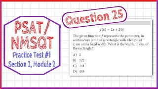 PSAT  NMSQT Question 25 from Practice Test 1 Section 2 Module 2 [upl. by Ahsienahs]