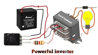 Transistor 5200 inverter12 volt to 220 volt inverter [upl. by Yasibit425]