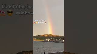 Llandudno beach ⛱️ 😎 rainbow 🌈 [upl. by Noiram]