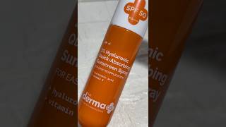 The derma co sunscreen spray review shorts sunscreen spf skincare trending fashion [upl. by Ikik]