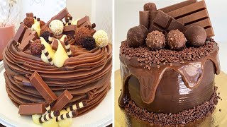 So Yummy Dark Chocolate Cake Hacks  Delicious Chocolate Cake Decorating Recipes 1 [upl. by Matta]