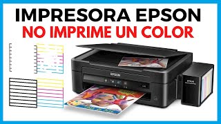 Epson L380 no imprime todos los colores 🛑SOLUCIONADO🛑 [upl. by Yras434]