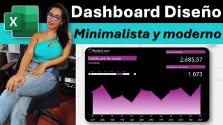 Dashboard en excel  minimalista y moderno [upl. by Odlabso924]