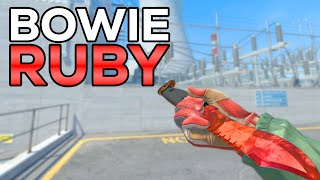 ★ CS2 Bowie Knife Ruby Doppler FACTORY NEW  CS2 Knife Gameplay [upl. by Eeb]