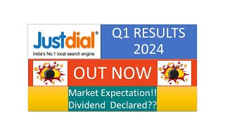 JUSTDIAL  JUST DIAL Q1 RESULTS  JUST DIAL QUARTERLY RESULTS  JUST DIAL DIVIDEND  JUSTDIAL RESULT [upl. by Hcahsem43]