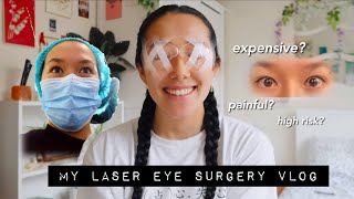 my laser eye surgery experience vlog [upl. by Lamraj]