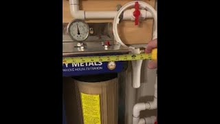 Express Water Whole House Water Filtration System  Part 2  System Measurements [upl. by Abbotsun]