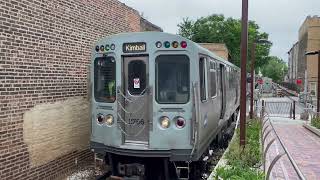 CTA Brown Line Trains  Francisco 2 [upl. by Ahsatal]