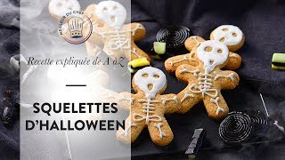 Recettes faciles et rapides pour Halloween  les Squelettes dHalloween [upl. by Omoj]