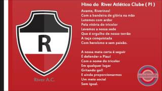 Hino do River Atlético Clube  PI   Oficial [upl. by William]