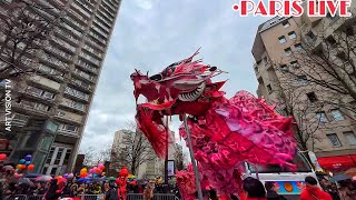 🇫🇷PARIS  Défilé du Nouvel An Chinoise de Paris Live Streaming 18FEBRUARY2024 [upl. by Noram]