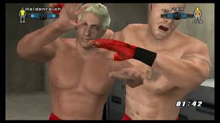 WWE Smackdown vs Raw 2006  PSP Gameplay  Heidenreich vs Ric Flair Backstage Braw [upl. by Four]