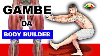 ALLENAMENTO GAMBE COMPLETO  scheda facile [upl. by Salvidor]