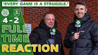 Celtic 42 Livingston  Every Game is a Struggle  FullTime Reaction [upl. by Ybhsa]