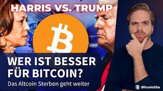 BITCOIN PROGNOSE 202425 Trump  Pump Harris  Crash  USWahl Szenarien amp Altcoin Ausverkauf [upl. by Gaudette214]