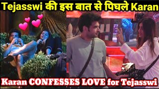 Bigg Boss 15 Karan ASKS Tejasswi to be Around Karan Kundrra CONFESSES LOVE for Tejasswi Prakash [upl. by Frodeen788]