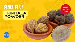 Nisarg Organic Triphala Powder Triphala Powder ke fayde Benefits of triphala powder kdbdeals [upl. by Eednak]