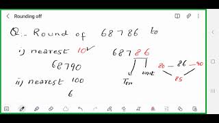 Rounding off numbers to nearest 10 100 and 1000 [upl. by Ahaelam]