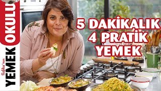 5 Dakikada Hazırlanan 4 Pratik Yemek Tarifi  Nohut ve Fasulyeyle Burritodan Zeytinyağlıya Kadar [upl. by Aehs]